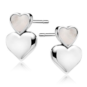 Cercei argint inmioare cu Mother of Pearl DiAmanti Z2241ER-DIA (Argint 925‰ 1,3 g.)